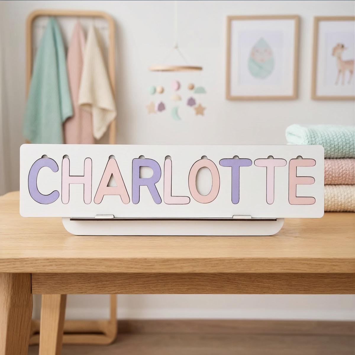 Personalized Name Puzzle - Lilac - Classic Collection