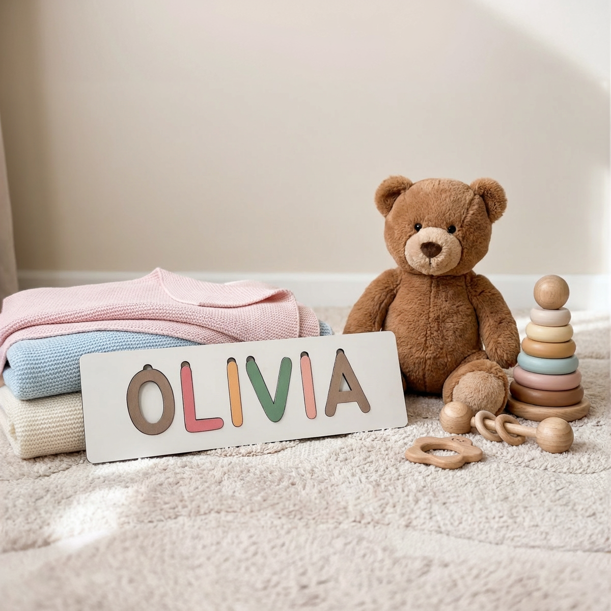 Personalized Name Puzzle - Boho - Classic Collection