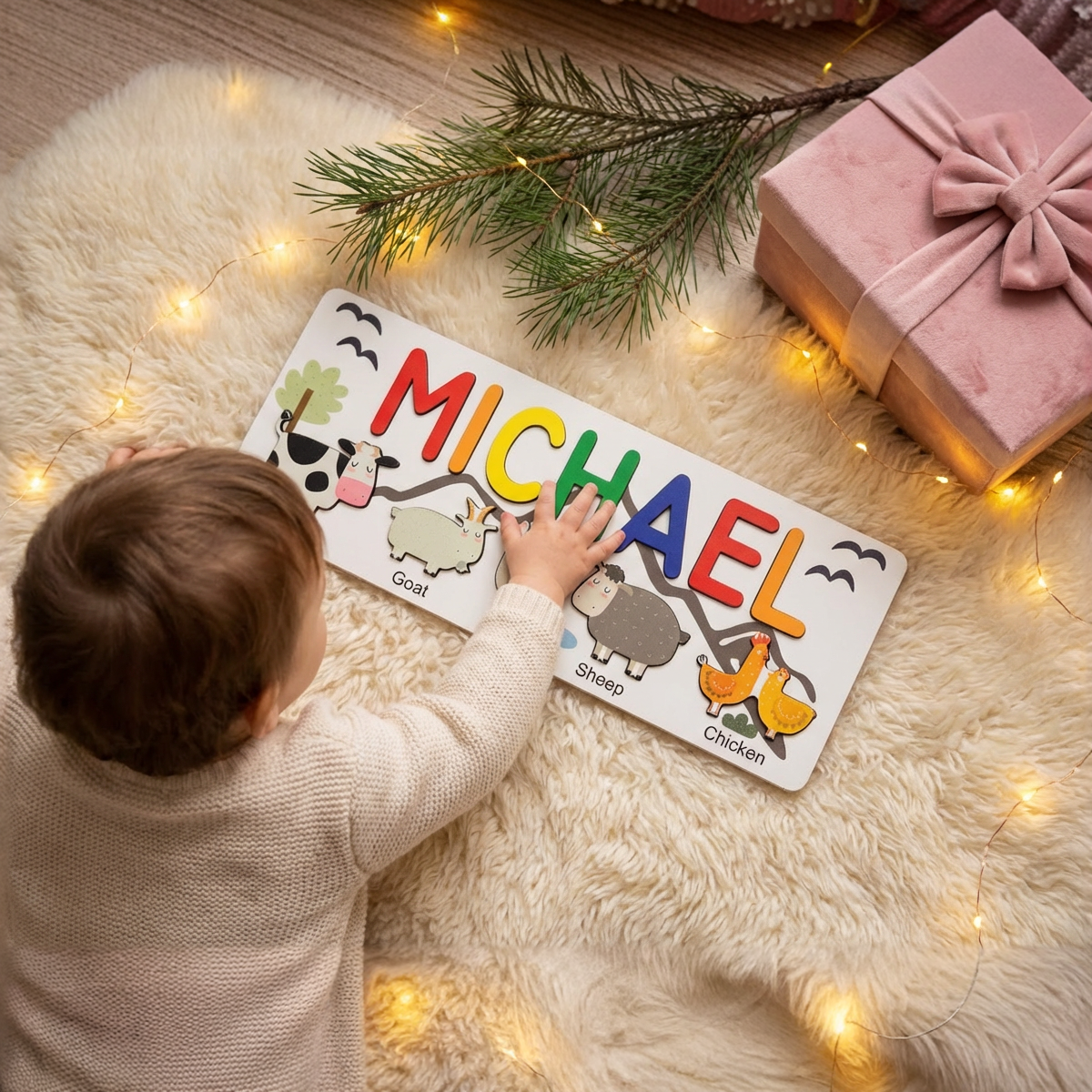 Personalized Name Puzzle - Farm - Journey Collection