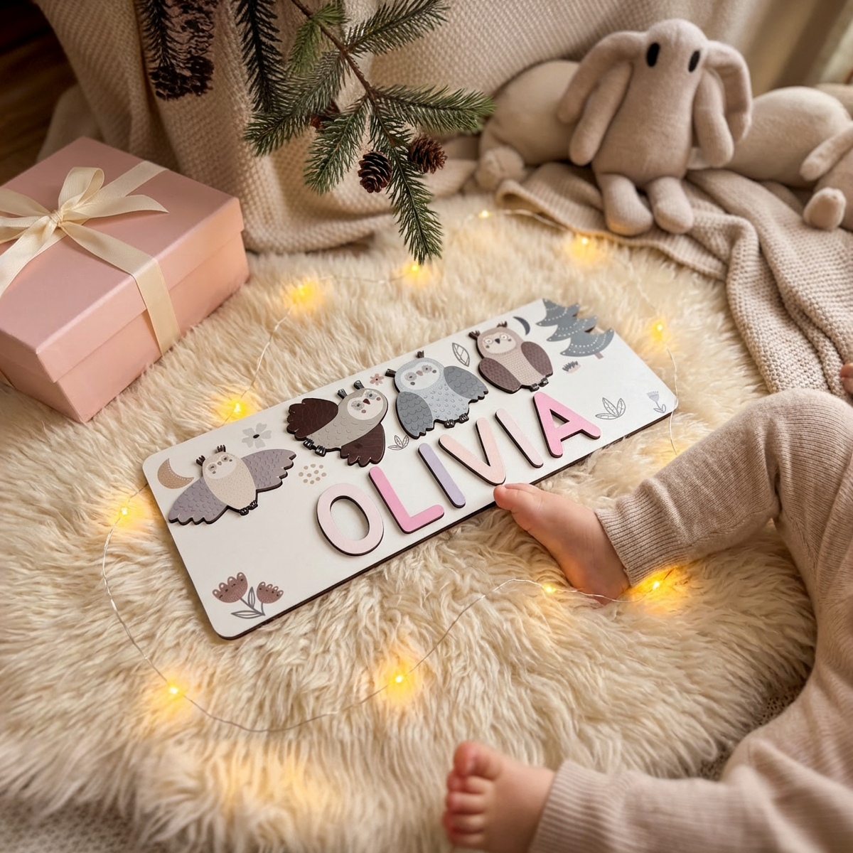 Personalized Name Puzzle - Owl - Journey Collection