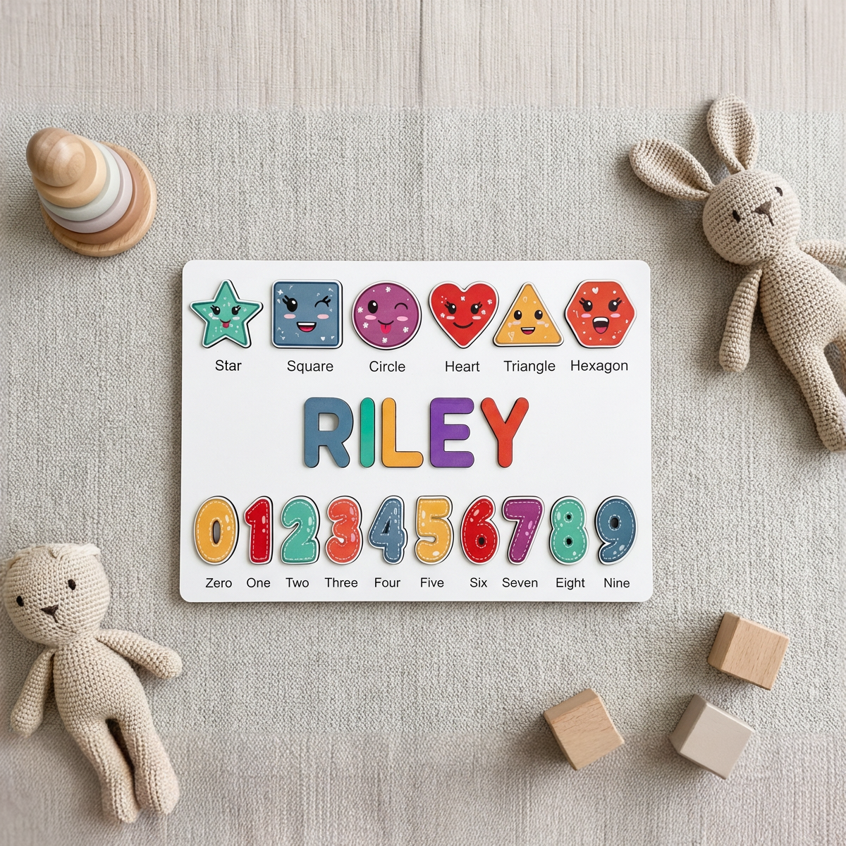 Personalized Name Puzzle - Vibrant - Scholar Collection