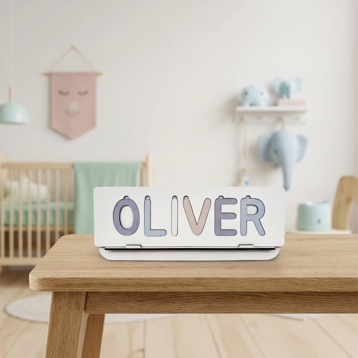 Personalized Name Puzzle - Mist - Classic Collection