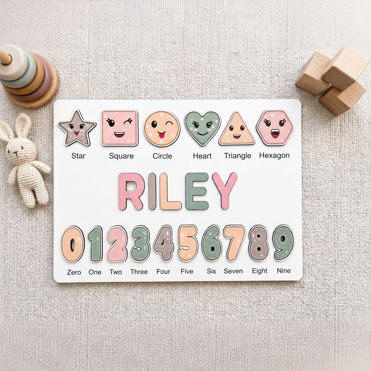 Personalized Name Puzzle - Boho - Scholar Collection