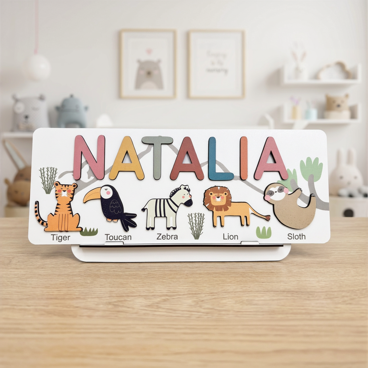 Personalized Name Puzzle - Safari - Journey Collection