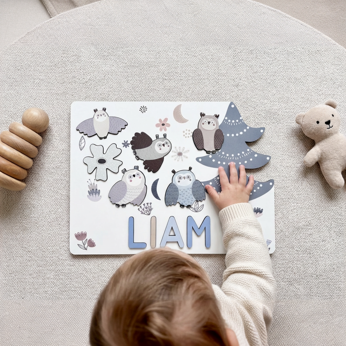 Personalized Name Puzzle - Owl - Storyboard Collection