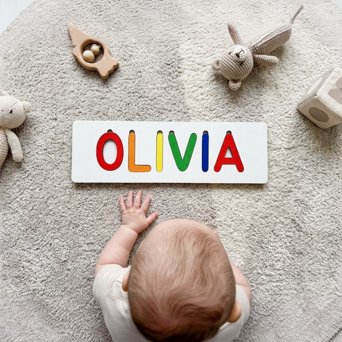 Personalized Name Puzzle - Vibrant - Classic Collection