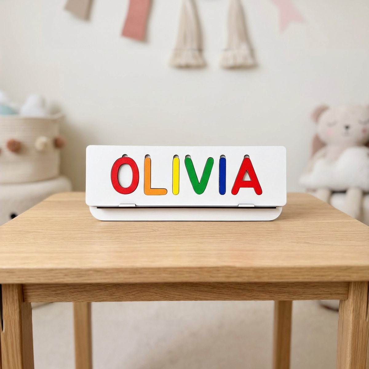 Personalized Name Puzzle - Vibrant - Classic Collection