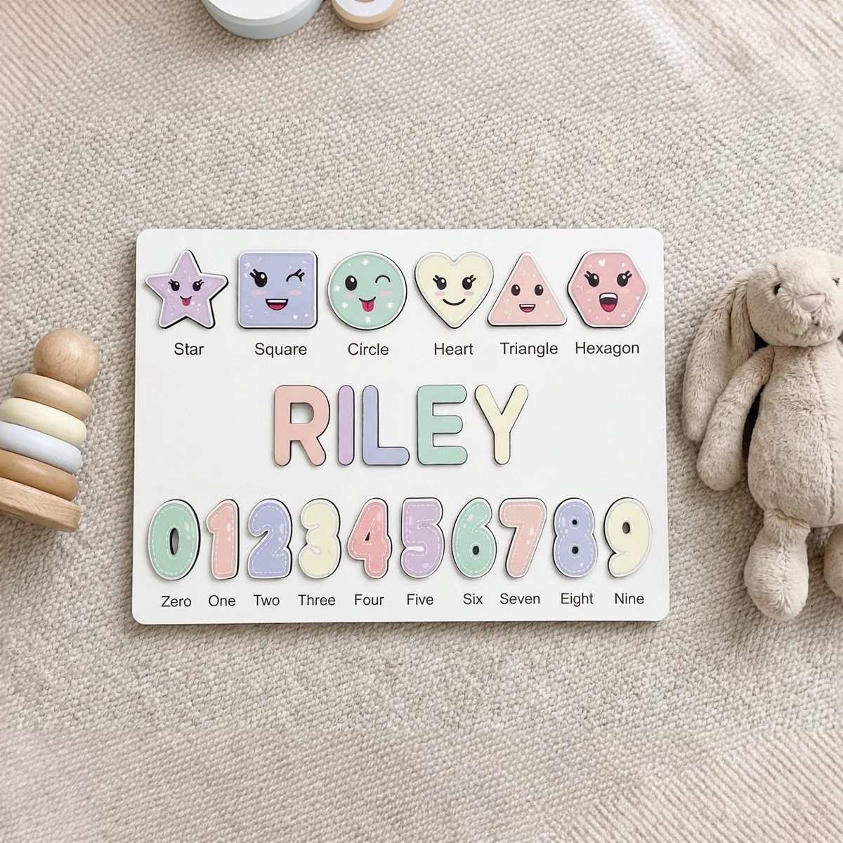 Personalized Name Puzzle - Pastel - Scholar Collection