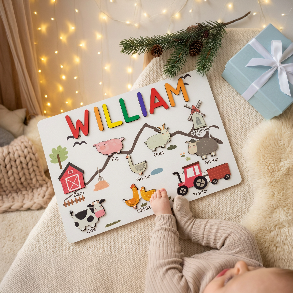 Personalized Name Puzzle - Farm - Storyboard Collection