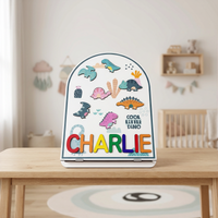 Personalized Name Puzzle - Dino - Arch Collection
