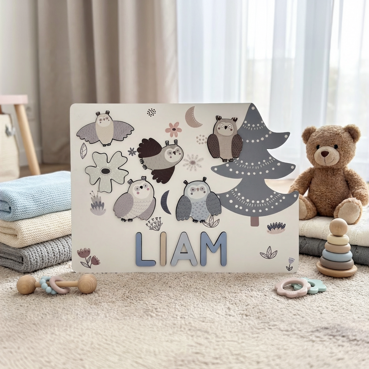 Personalized Name Puzzle - Owl - Storyboard Collection