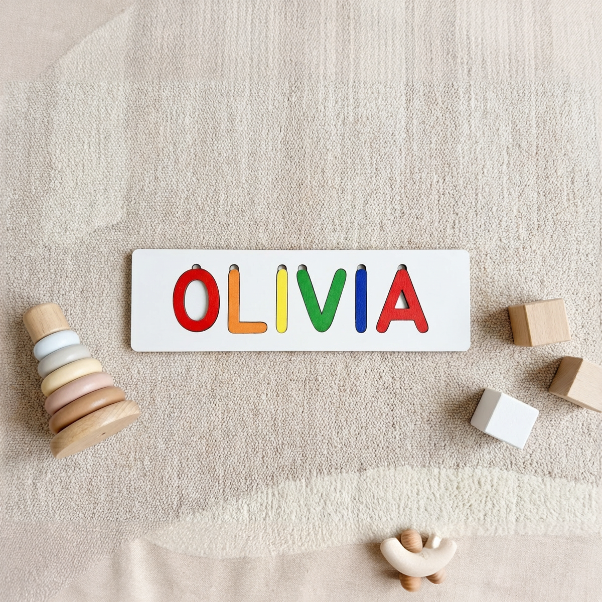 Personalized Name Puzzle - Vibrant - Classic Collection
