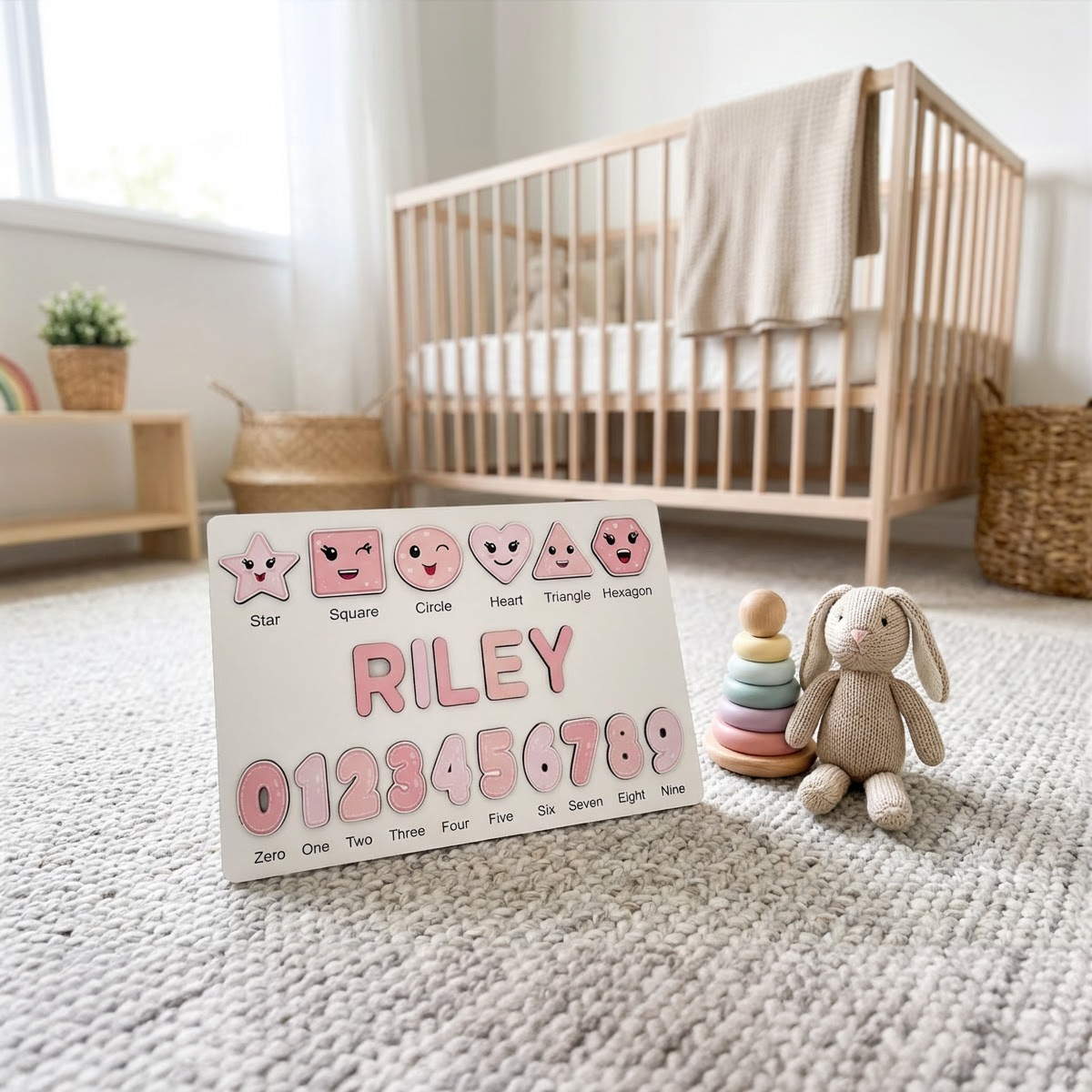 Personalized Name Puzzle - Blush - Scholar Collection